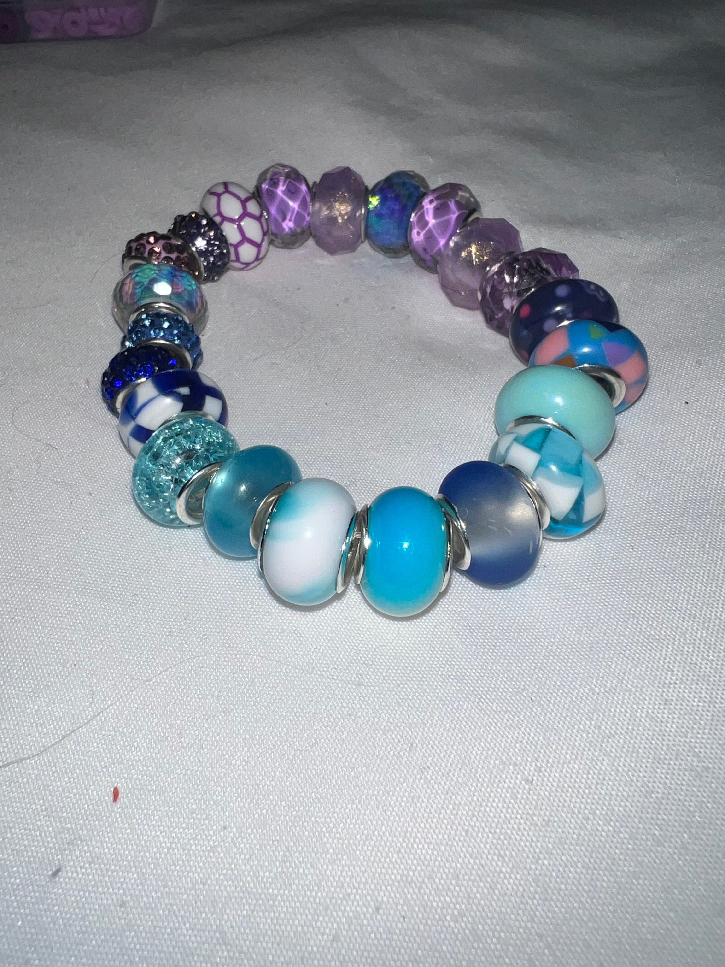 Purple and blue bracelet