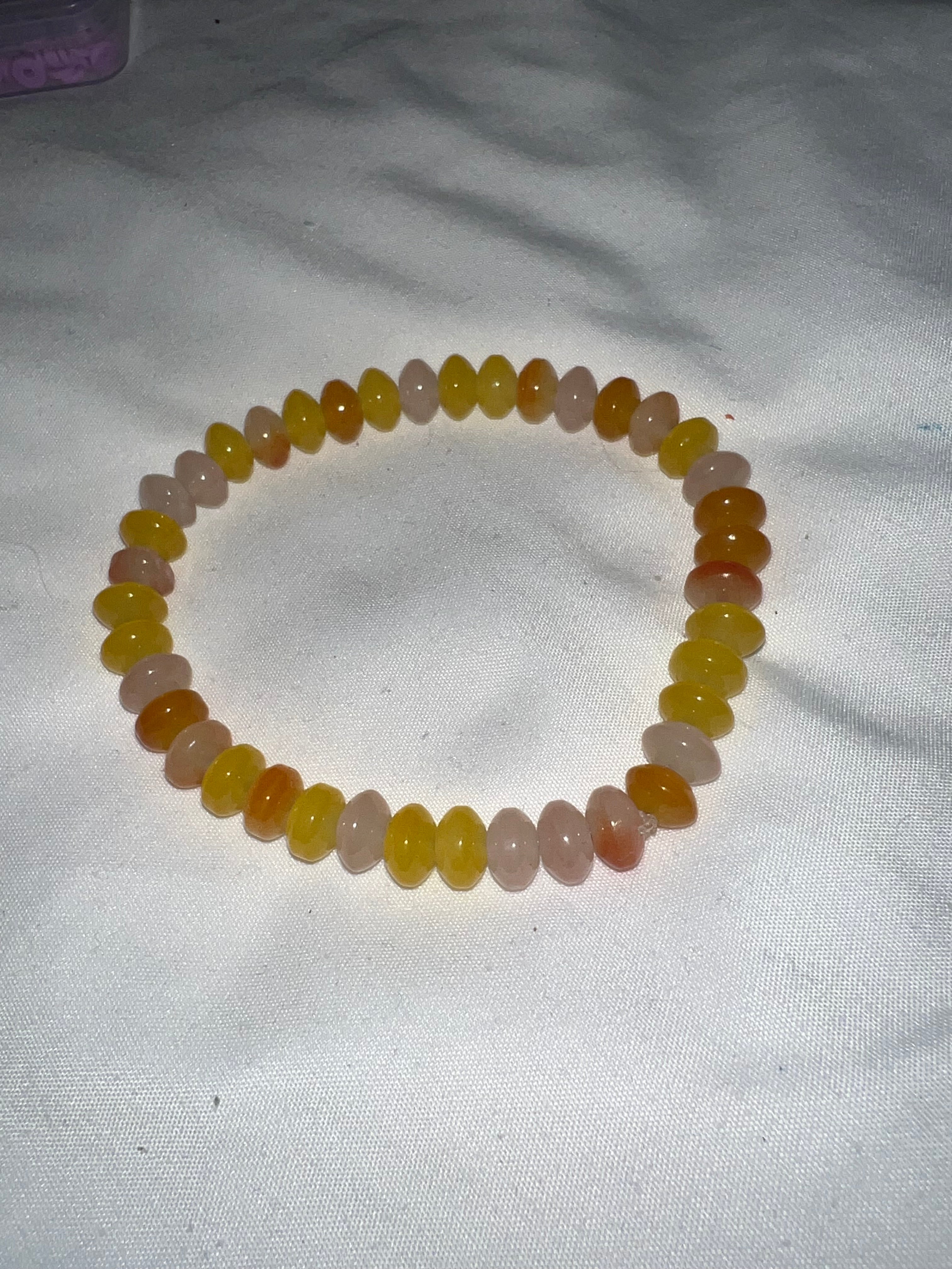 Yellow Glass bracelet