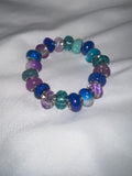 Purple and blue Glass bracelet