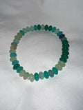 Green and blue glass bracelet